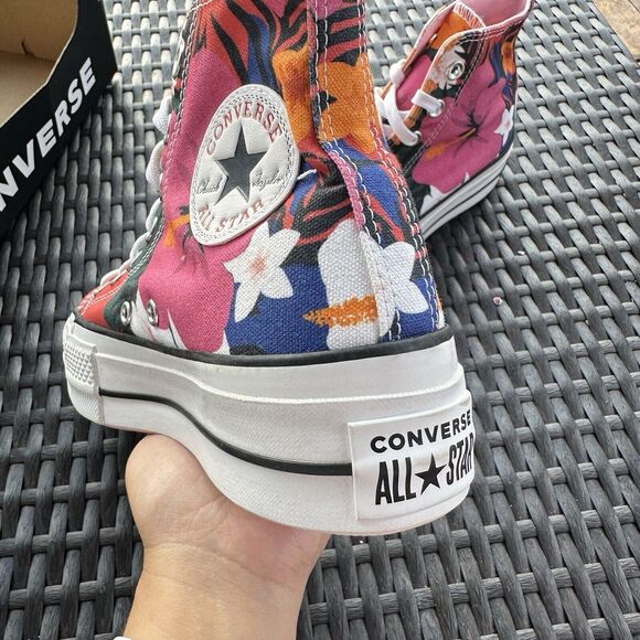 Converse CTAS Lift High Paradise Print Women's Shoes 563975C - Picture 11 of 15